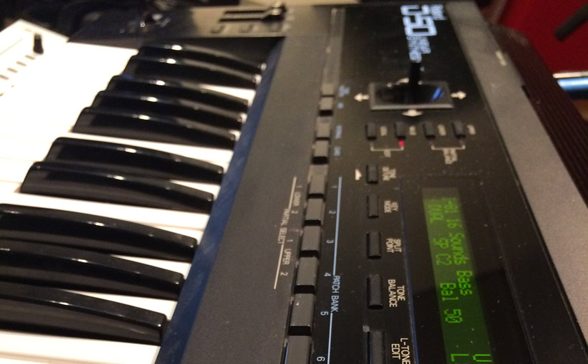 Roland D50 hardware synthesizer. The famous digital D-50 synth