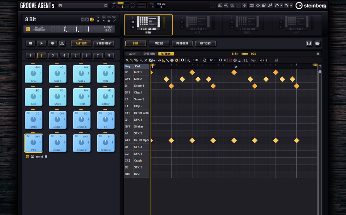 Groove Agent drum machine drum plugin for beat making and grooves