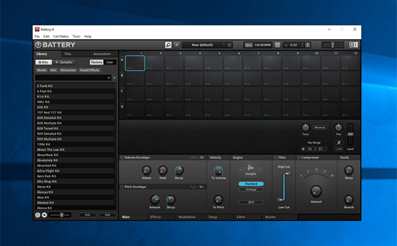 Beat making with Battery 4 drum machine