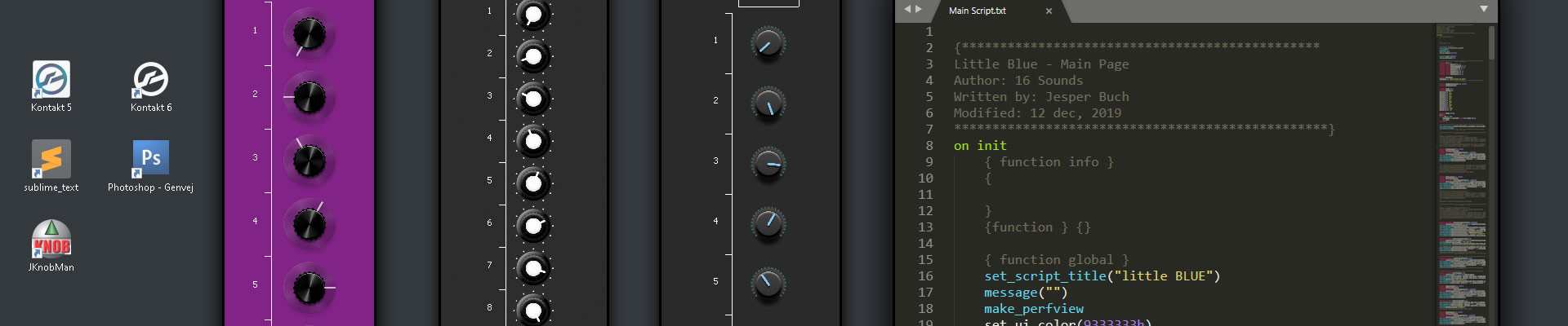 How to make a Kontakt Instrument with custom GUI - a guide to interface design