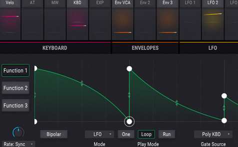 Arturia Pigments - filter modulation synth arpeggiator