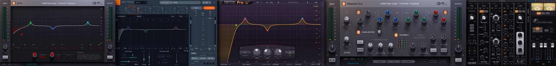 Best EQ plugins - equalizer from SSL, Fabfilter and Waves