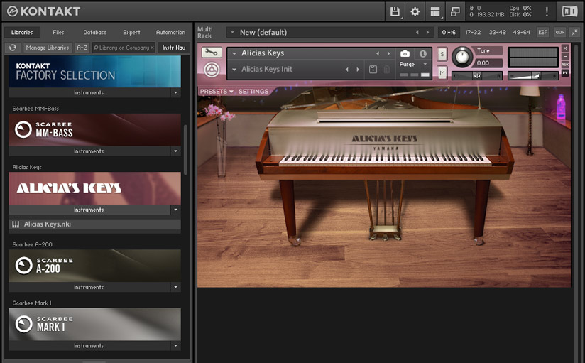 Kontakt 5 Sampler for custom instruments.