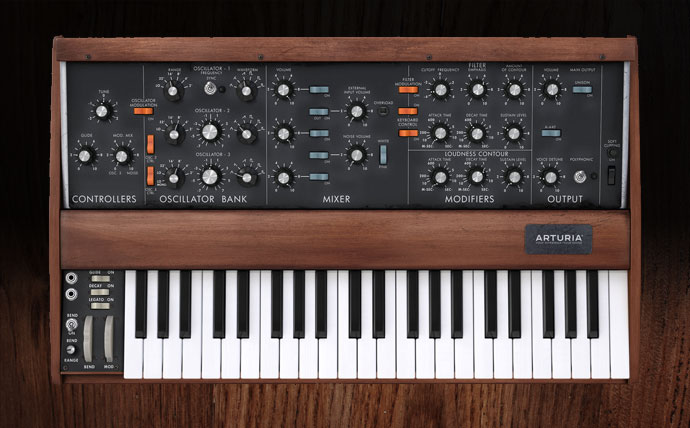 Arturia Mini V3 Minimoog plugin model D synthesizer - great analog synth from V collection