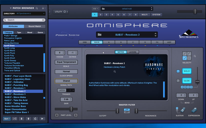 Spectrasonics Omnisphere 2 synth - A versatile top 5 synthesizer now with 16 sounds presets
