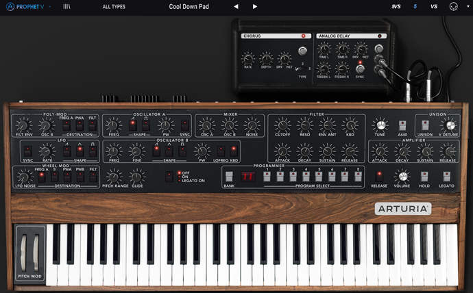 Arturia V Collection vintage synth plugin