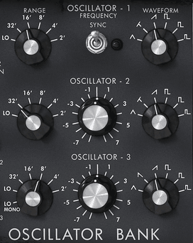 Minimoog Model D oscilators