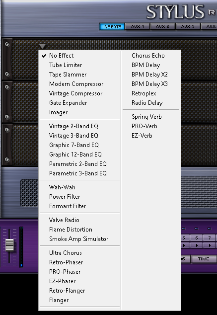 Stylus RMX drum machine effects