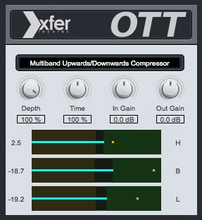 Xfer Records OTT Multiband Compressor